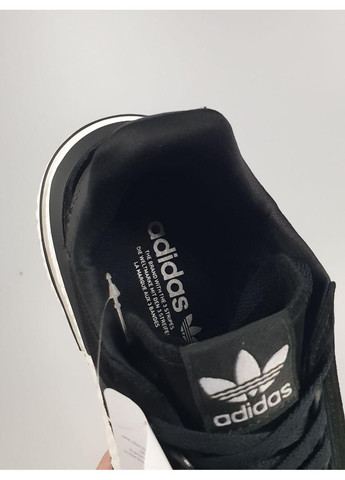 Чорні Осінні кросівки чоловічі adidas zx500 black white адідас zx 500 No Brand