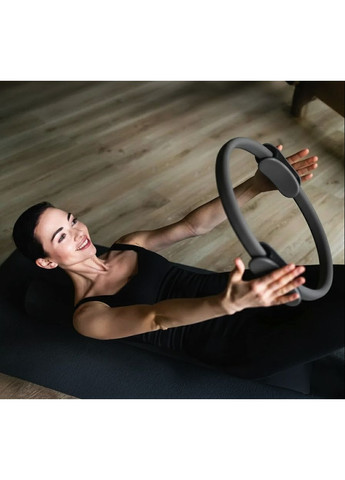 Кольцо для пилатеса армированное стекловолокно 38см серый Gymtek (371810102)