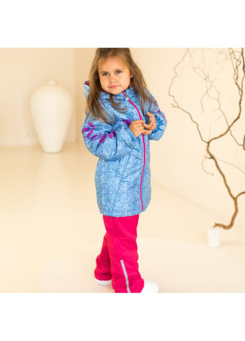 Голубая демисезонная демисезонная куртка для девочек модный карапуз awesome Trendy Tot 03-01142_000006990