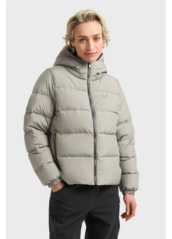 Бежевый зимний Пуховик Jack Wolfskin