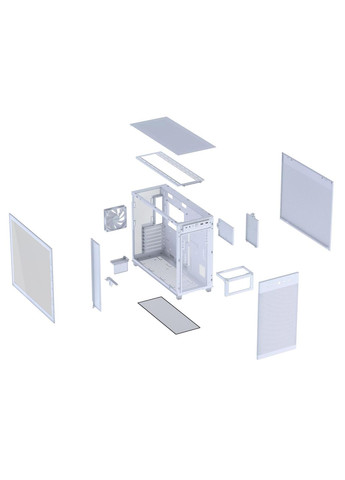 Корпус Prime AP303 TG White (90DC00V3-B39010) Asus (370620875)