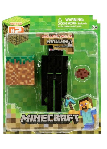 Фігурка Ендермен із блоком землі Minecraft No Brand (282719825)