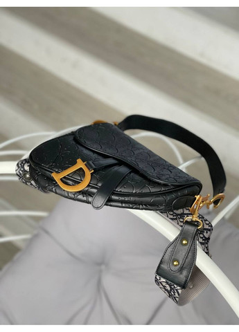 Сумка жіноча Christian Dior Saddle чорна сідло Сумка Крістіан Діор Крос-боді No Brand (355466990)