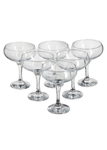 Набір келихів для шампанського Bistro 270 мл, 6 шт (44136) Pasabahce (364237487)