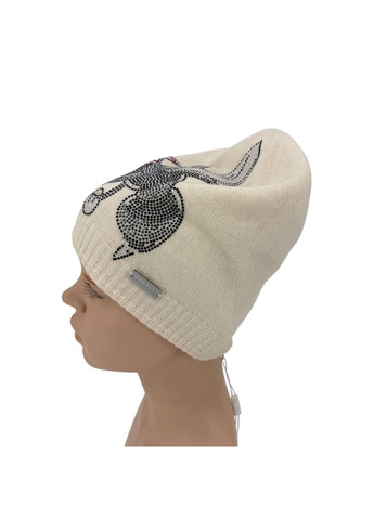 Шапка ст. 551E, молочный/стразы, 50 Trestelle (357204089)