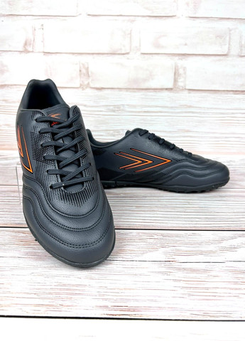 Підліткові сороконіжки темно-сірі низькі для чоловічів спортивні зі штучної шкіри для футболу No Brand (361970599)