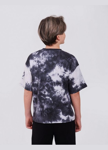 Белая футболка белый с черным Smil