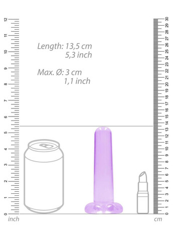 Фаллоимитатор - Non Realistic Dildo with Suction Cup 5,3'/13,5 см Purple Drive Lovetoy (322183931)