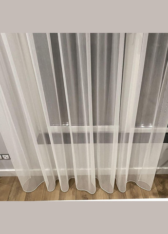 Тюль на тесьме бамбук, ширина-600 см. высота-245 см. 1 шт. Тепло-белый, Турция No Brand (337357862)