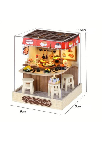 Румбокс Конструктор 3D Вращающийся дом еды DIY Revolving Food House без оригинальной коробки QT-088 No Brand (362452932)