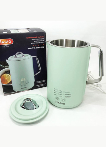 Електрочайник MG-515, 1.5 л, 1500 Вт, з подвійними стінками та регулюванням температури Magio (364663807)
