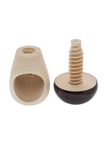 Гвинтовий дерев'яний горіхокол "Гриб" з темно-коричневою шапкою Woodly (295059481)