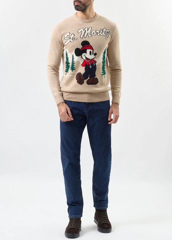 Бежевый зимний свитер MC2 Saint Barth