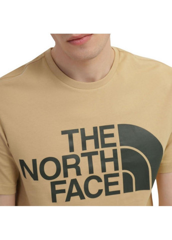 Бежевая футболка north face m standard ss tee nf0a4m7xlk51 The North Face