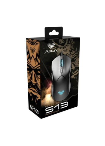 Миша S13 Wired gaming mouse with 6 keys Black (6948391213095) Aula (336958576)