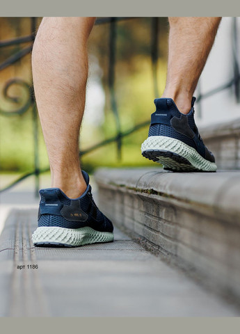 Синие летние мужские кроссовки navy Demax ZX 4000 4D