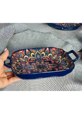 Салатник керамика с ручками 23*18,5*4 "Тригорье" No Brand (393798754)