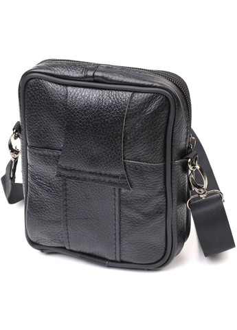 Мужская сумка на пояс из натуральной кожи с несколькими карманами Vintage черная (sku_21483) No Brand (328922059)