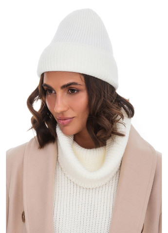 Женская вязанная с отворотом SVTR шапка (306569728)