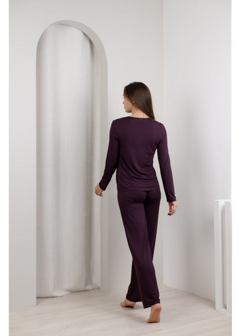 Коричневий жіночий домашній комплект з віскози з мереживом N.EL.