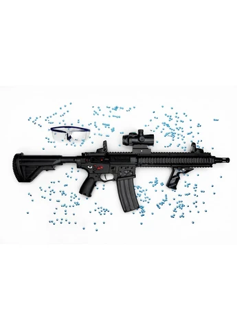 Гель-бластер M4 Launcher 70 см 4 режими стрільби 11,1 В Mizi HD776A (390158570)