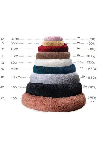 Круглий лежак для собак Pet Style "Травка" круглий Бежевий 90 No Brand - (323232825)