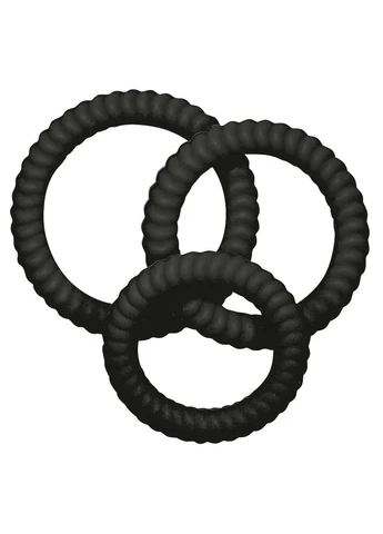 Набір ерекційних кілець Lust 3 Black You2Toys (329153229)