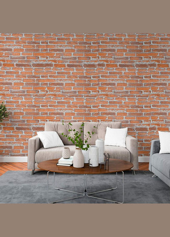 Самоклеящаяся 3D панель под рыжий катеринославский кирпич 3080x700x3мм SW-00001762 Sticker Wall (330607651)