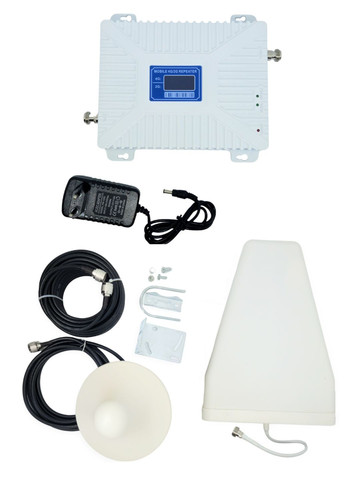 Підсилювач мобільного зв'язку та інтернету GSM репітер ретранслятор комплект обладнання 10 Дб 900-1800 МГц Aspor (289478915)