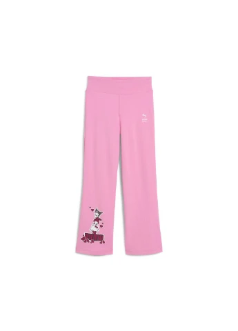 Розовые демисезонные детские леггинсы x hello kitty and friends flared leggings kids Puma