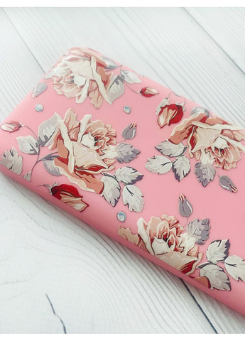 Матовий чохол з рожевими боками на Xiaomi Redmi 7:: Фон Троянди /принт 273/ Creative (360710627)