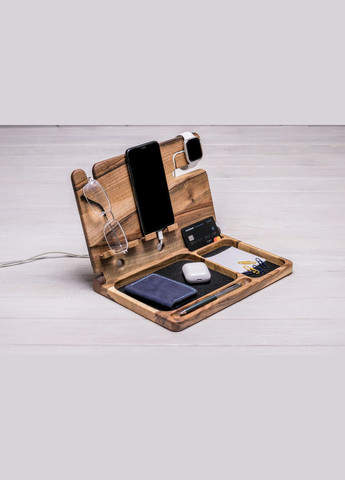 Органайзер для двух iPhone и часов Apple «Double iBook iWatch» Подарок для семейной пары любителей Apple EcoWalnut (293850364)