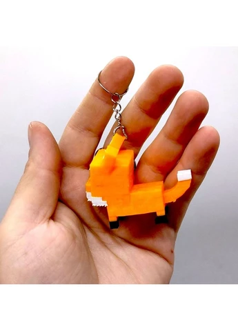 Брелок лисиця 3D піксельний дизайн No Brand (395003380)