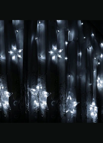 Гирлянда бахрома уличная (наружная) 2 м 92 LED CL4009 Cold White Springos (315781179)