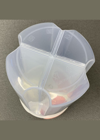 Ємність для сипких 2 л із 4 відділеннями та мірною шкалою No Brand (315633148)