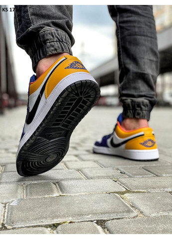 Комбіновані Осінні кросівки чоловічі nike air jordan 1 low найк аір джордан No Brand