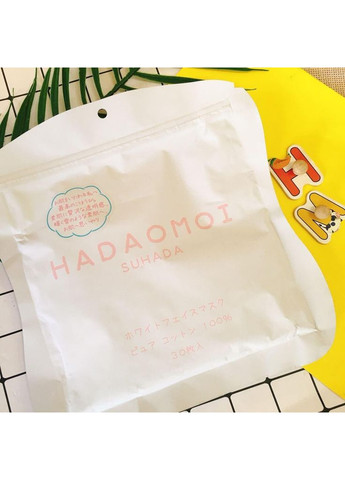 Hadaomoi White Face Mask осветительная тканевая маска, 30 шт Kor Japan (369785339)