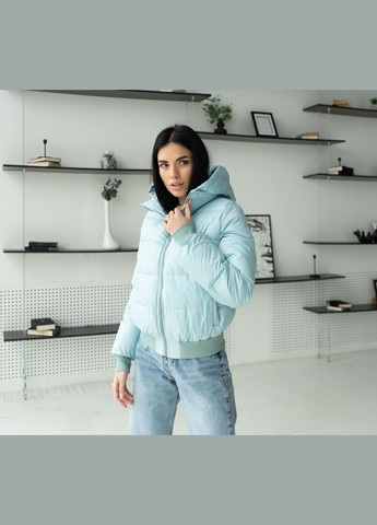 Мятная демисезонная женская куртка осенняя SK