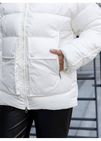 Молочный зимний Пуховик Geran