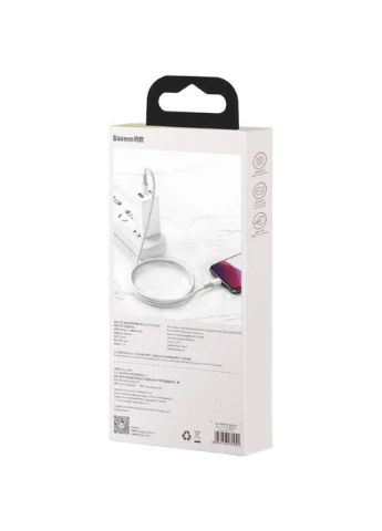 Кабель High Density Braided Fast Charging Cable Type-C to Lightning PD 20W 2m CATLGD-A02 White Baseus (307253556)