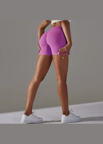 Однотонные бесшовные спортивные шорты с эффектом пуш-ап No Brand (325876030)