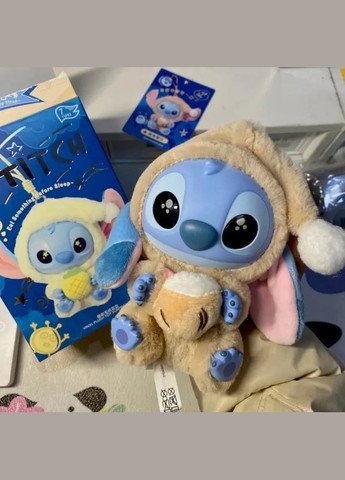 Игрушка сюрприз мягкая Лабуба LABUBU СТИЧ Stitch плюшевая с брелком фигурка 15 см для детей на рюкзак ключи No Brand (347590410)