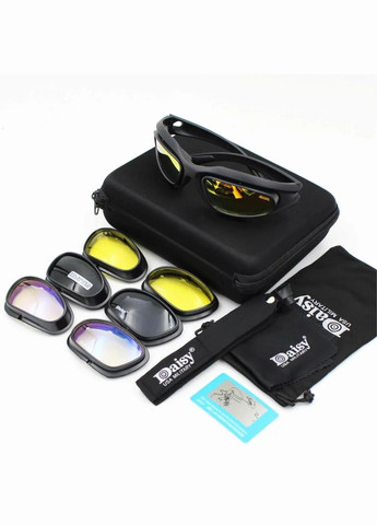 Окуляри тактичні на 4 лінзи Daisy No Brand (317225318)