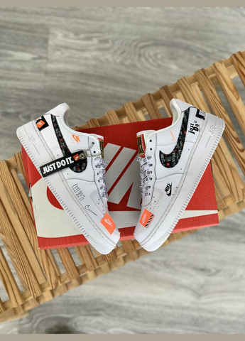 Кроссовки женские Nike Air Force 1 Low Just Do It White | Найк Аир форс 1 низкие белые No Brand белые демисезоны (307397790)