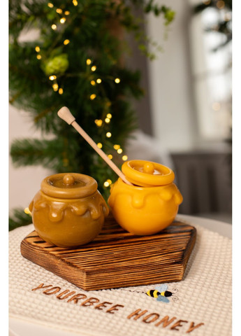 🍯 Набор: два горшка из натурального воска 🐝 yourbee_honey (371591937)