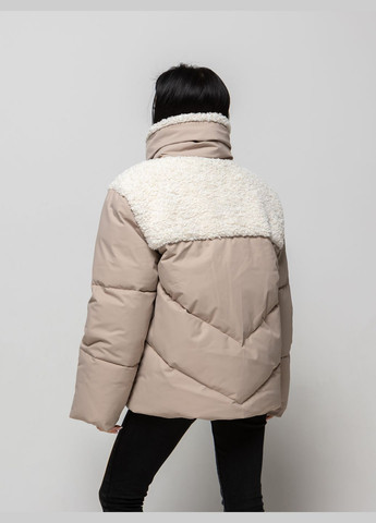 Бежевый зимний Пуховик Solh