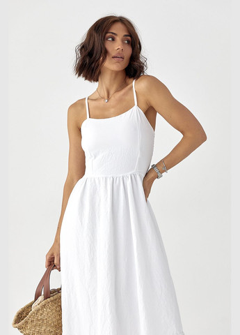 Сарафан на бретелях із воланом Lurex (335400993)