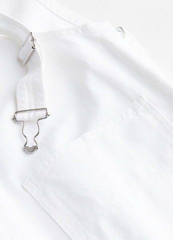 Комбінезон H&M однотонний білий кежуал