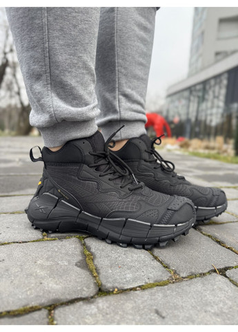 КРОССОВКИ ЖЕНСКИЕ REEBOK ZIG KINETICA 2,5 EDGE BLACK GORE-TEX WINTER TERMO РИБОК ЗИГ КИНЕТИКА No Brand чёрные демисезоны (367176405)