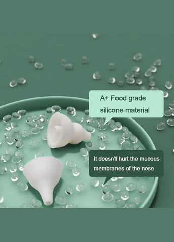 Дитячий Аспіратор ELERA, електронний назальний соплевідсмоктувач зелений No Brand (306557632)